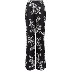 AllSaints Charli Silk Blend Wide Leg Floral Trousers